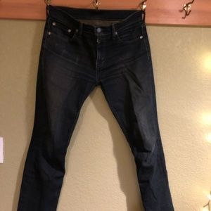 Levi’s 511 Dark Wash Blue Distressed 29x30